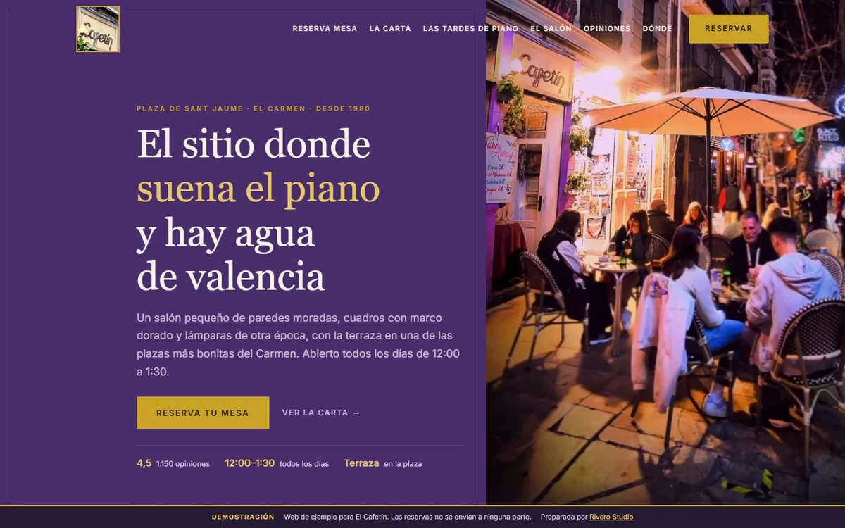 El Cafetín: Bar y terraza · El Carmen, València