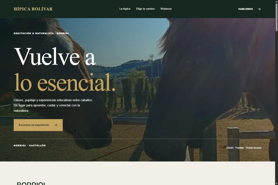 HÍPICA BOLÍVAR: Equitación & naturaleza · Borriol