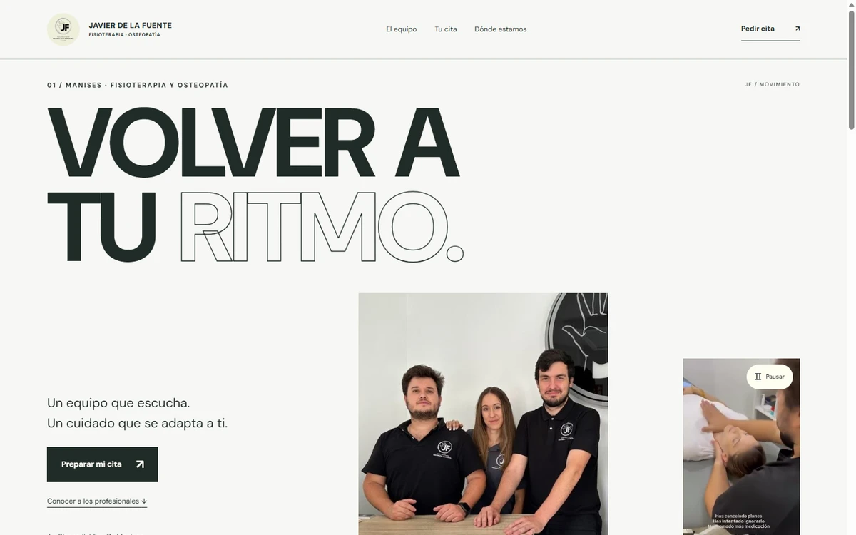 Javier de la Fuente: Salud y bienestar