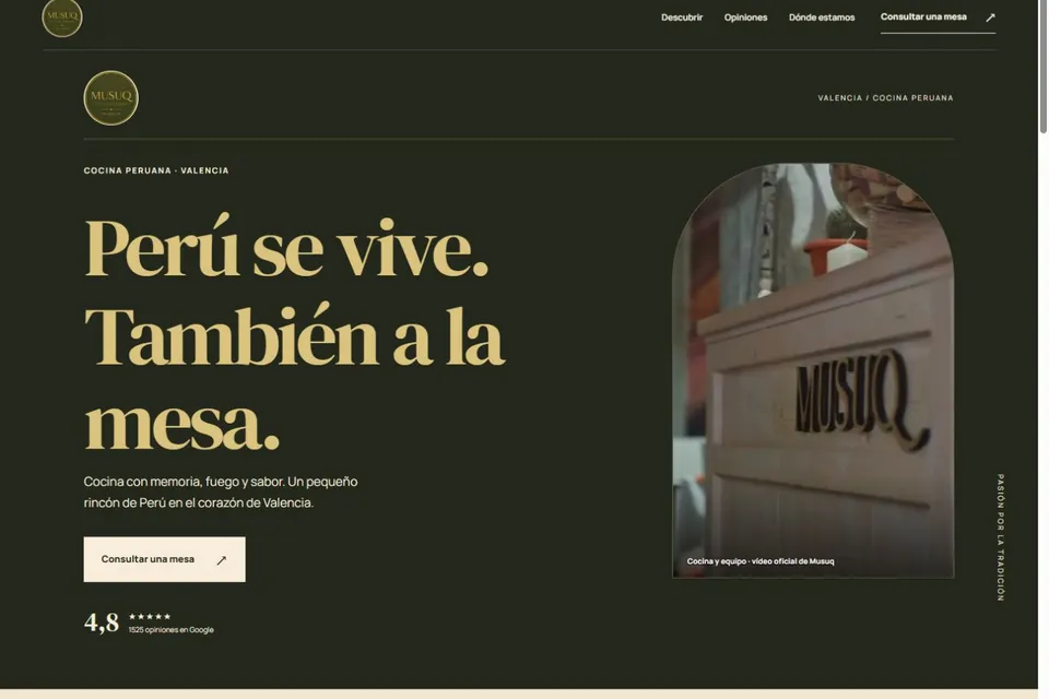 Musuq Perú: Hostelería · Valencia