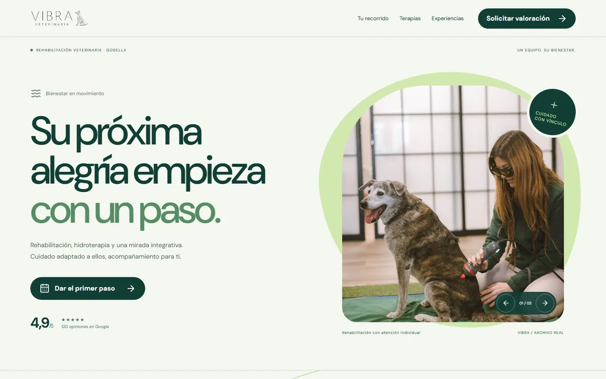 VIBRA Veterinaria: Rehabilitación veterinaria · Godella